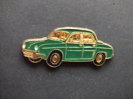 Renault Dauphine oldtimer groen-goudkleurig